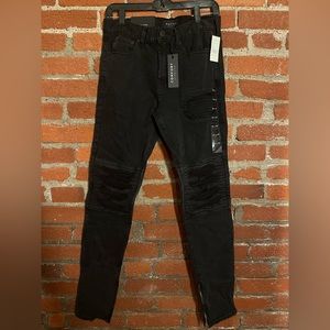 NEW Ripped Distressed Motorcycle Stretch Skinny Jeans